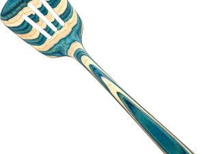 12-1/2" Wooden Slotted Spatula, Safe for Nonstick